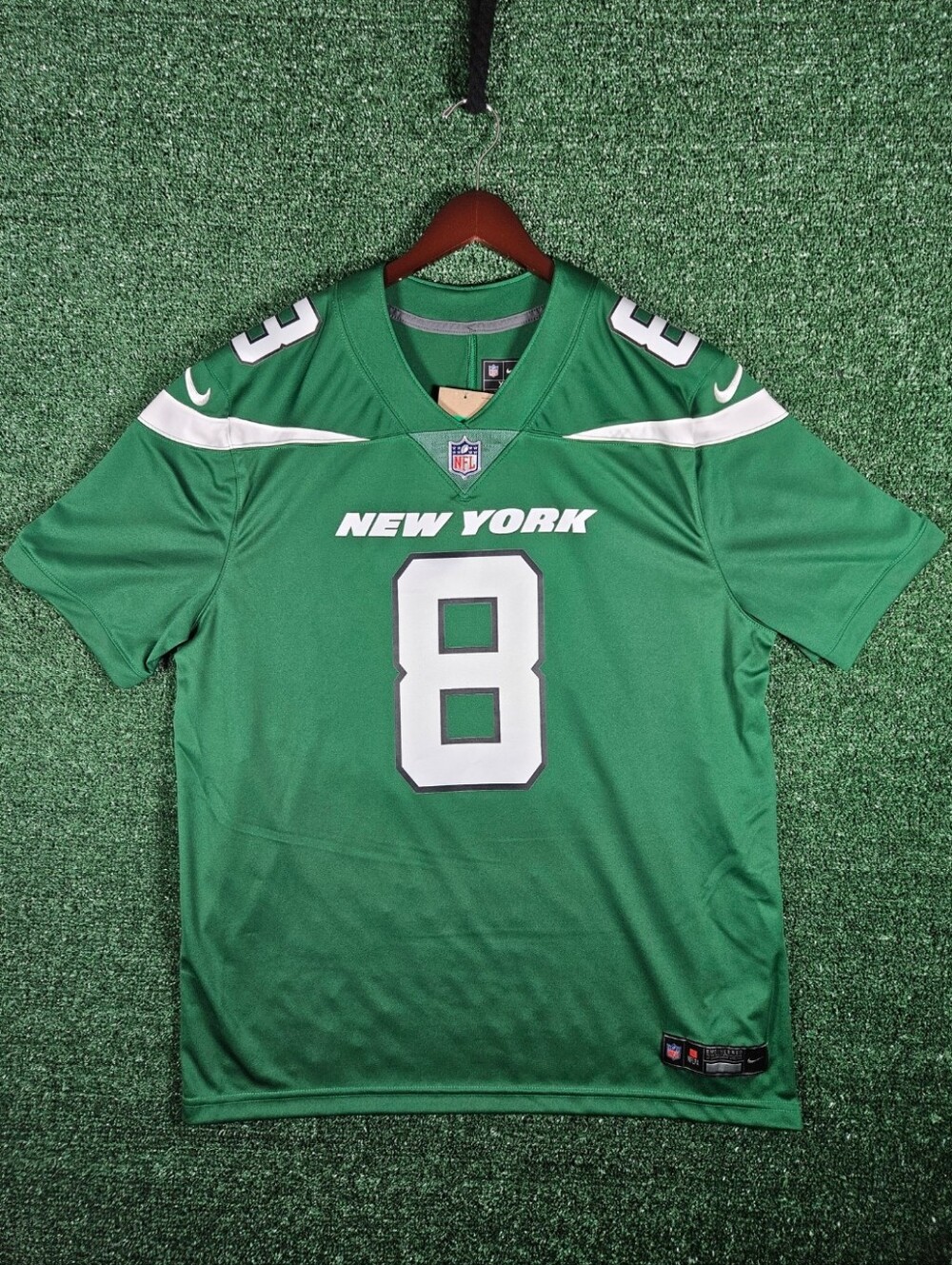 NWT Nike Dri-Fit New York Jets Aaron Rodgers #8 NFL Football Jersey / Mens - XL